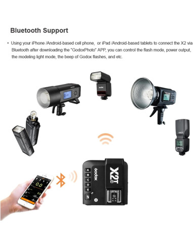 Disparador Inalámbrico TTL Godox X2T-C para Canon con Receptor