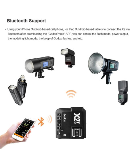 Disparador Inalámbrico TTL Godox X2T-C para Canon con Receptor