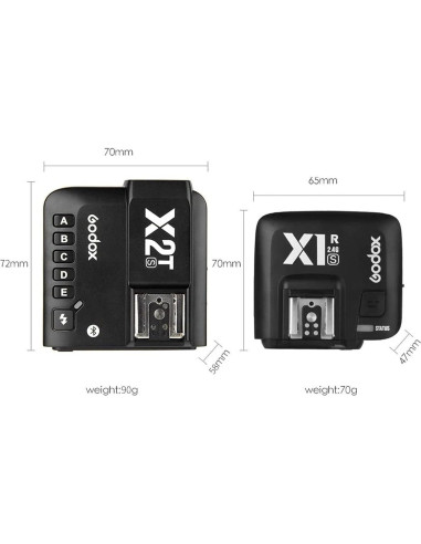 Disparador Inalámbrico TTL Godox X2T-C para Canon con Receptor