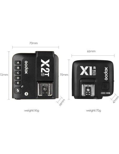 Disparador Inalámbrico TTL Godox X2T-C para Canon con Receptor