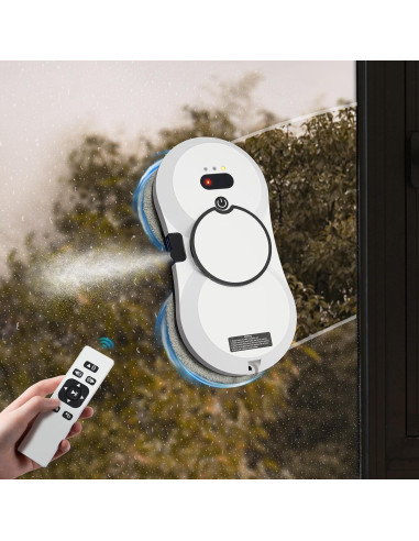 Robot Limpiador de Ventanas Ghankopd 2800Pa Control Remoto Blanco