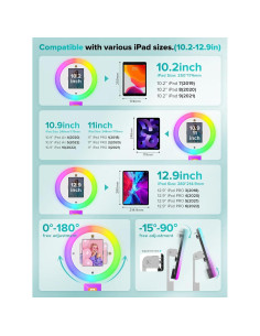 Cabina de Fotos Portátil iHorse con Luz RGB y Maleta 2