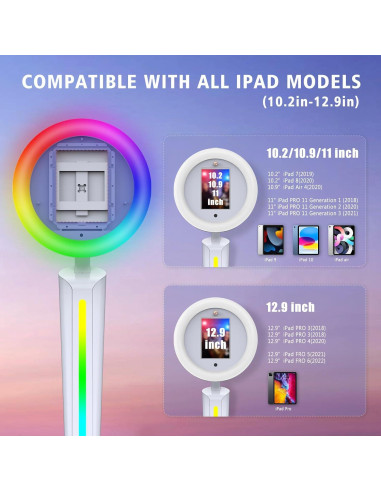 Máquina de Photo Booth Portátil iHorse Racing con Luz RGB