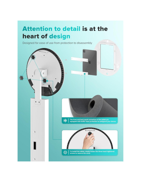 Cabina de Fotos Portátil iHorse con Luz RGB y Maleta