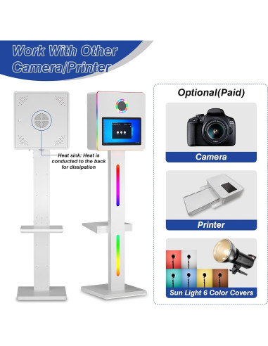 Cabina de Fotos DSLR Enwozp 15.6" con Pantalla Táctil y APP