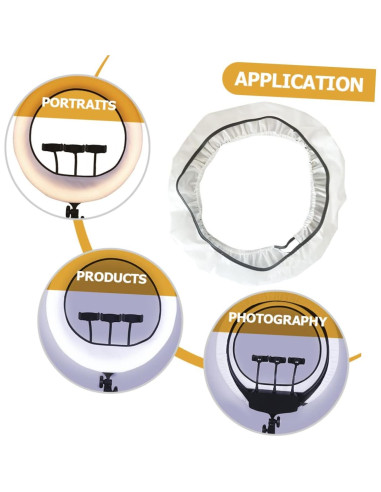 Difusor de Luz en Anillo NUOBESTY 37x12.5cm para Fotografía