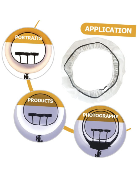 Difusor de Luz en Anillo NUOBESTY 37x12.5cm para Fotografía