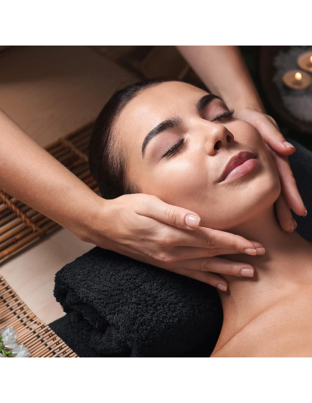 Toallas Utopia de Algodón a Prueba de Lejía 72 Pzas Negro 40.6x68.6 cm