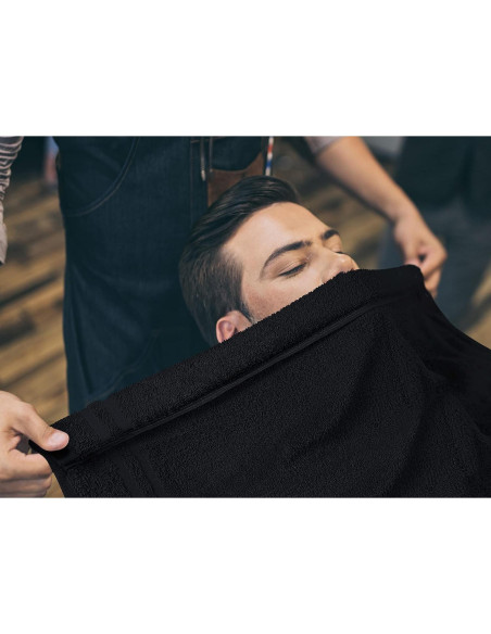 Toallas Utopia de Algodón a Prueba de Lejía 72 Pzas Negro 40.6x68.6 cm