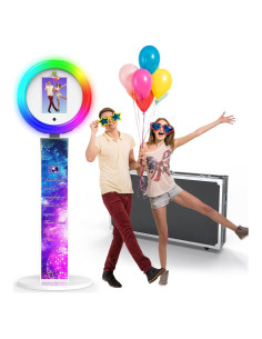Photo Booth Portátil iHorse Racing con Control de Voz y Luz RGB