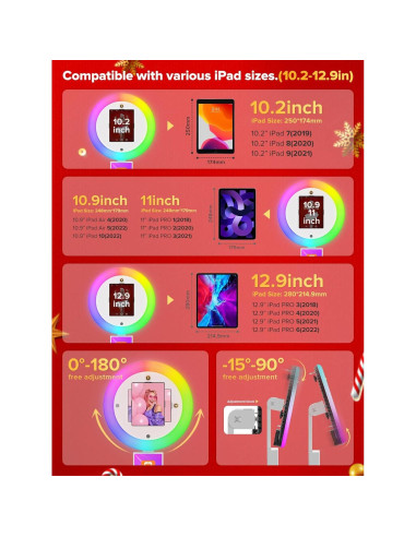 Photo Booth Portátil iHorse Racing con Control de Voz y Luz RGB