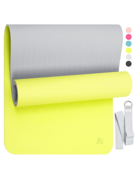 Alfombrilla de Yoga Profesional Greater Goods 182x61 cm Verde