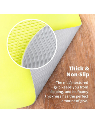 Alfombrilla de Yoga Profesional Greater Goods 182x61 cm Verde