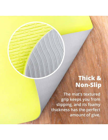 Alfombrilla de Yoga Profesional Greater Goods 182x61 cm Verde