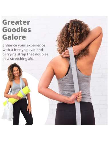 Alfombrilla de Yoga Profesional Greater Goods 182x61 cm Verde