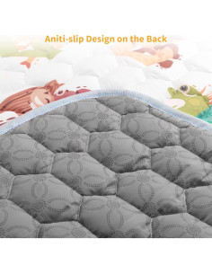 Alfombra de Juego para Bebés 120x120cm - Antideslizante y Lavable 2