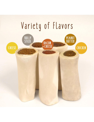 Hueso de Espinilla Relleno Cadet para Perros Pequeños - 7.6-10.2 cm