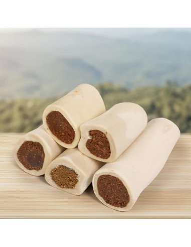 Hueso de Espinilla Relleno Cadet para Perros Pequeños - 7.6-10.2 cm