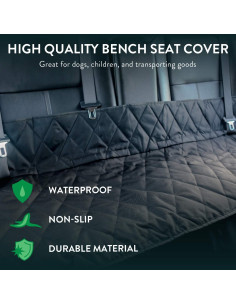 Funda de Asiento para Perros Plush Paws Convertible Negra 2