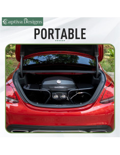 Parrilla de Propano Portátil Captiva Designs 2 Quemadores 4KW 2