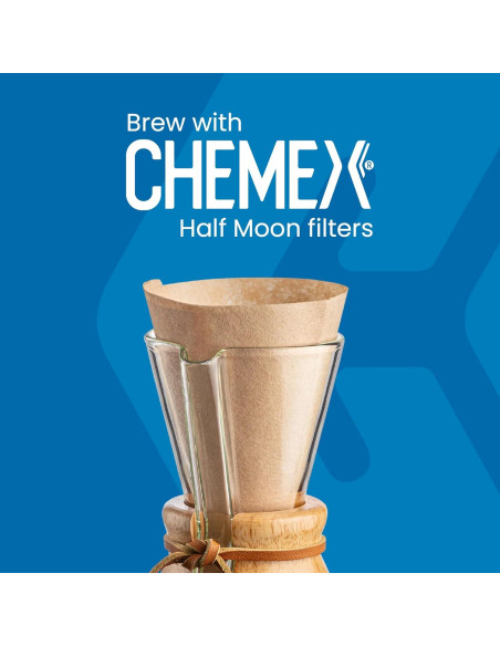 Cafetera Chemex Pour-Over Clásica 3 Tazas Vidrio Transparente