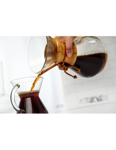 Cafetera Chemex Pour-Over Clásica 3 Tazas Vidrio Transparente