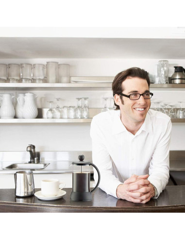 Cafetera Prensa Francesa Easyworkz 350ml Vidrio Borosilicato