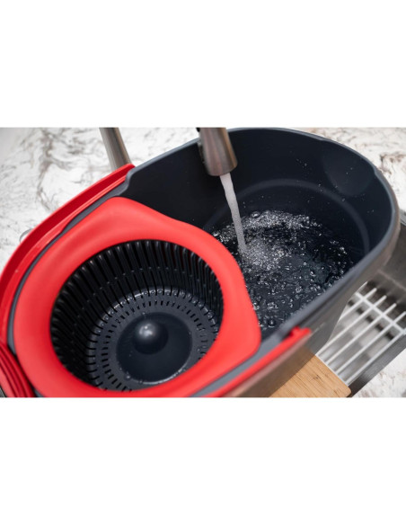 Trapeador O-Cedar EasyWring con Cubo y 3 Recargas Cítricas