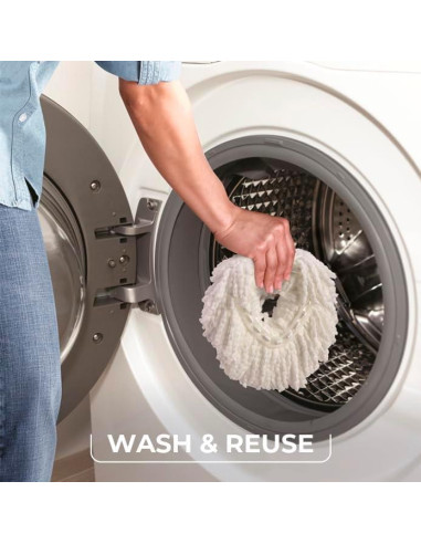 Trapeador O-Cedar EasyWring con Cubo y 3 Recargas Cítricas