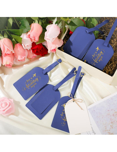 Etiquetas de Equipaje Amylove 24 Piezas Azul Real