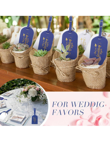 Etiquetas de Equipaje Amylove 24 Piezas Azul Real