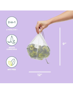 Bolsas Reutilizables Chef'n Fresh'n Store Medianas - 2 Piezas 2