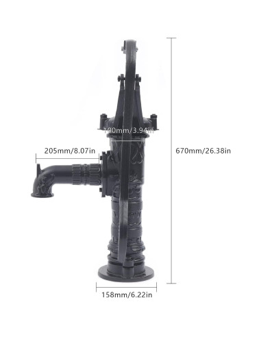 Bomba de Agua Manual XUFOPLY de Hierro Fundido 6m