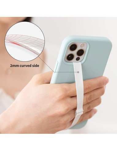 Clip Sinji Loop Negro para Teléfono - Correa Silicona Reutilizable