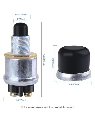 Interruptor de Arranque Momentáneo 12V Big-Autoparts a Prueba de Climas