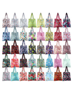 Geyee 40 Bolsas de Compras Reutilizables Plegables Impermeables