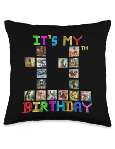 Almohada 16x16 cm Es Mi 11 Cumpleaños Divertido Italiano