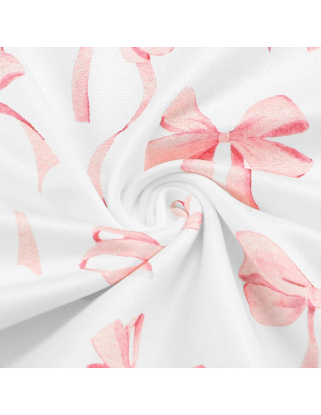 Funda de Almohada de Lactancia Lazo Rosa - Poliester Suave 45.7x56.8 cm