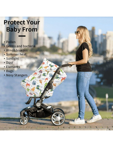 Capota para Asiento de Auto Qwalnely Dragón - Multiusos 69.85x66.04cm