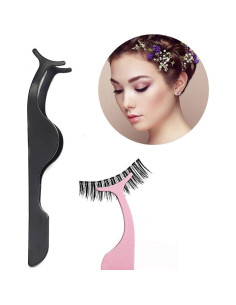 Pinzas para Pestañas Profesionales YiQiYi 3PCS Acero Inoxidable 2