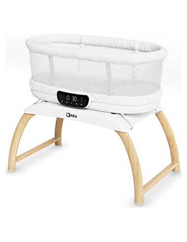 Cuna Lateral Portátil AMKE Ajustable para Bebés - Blanco