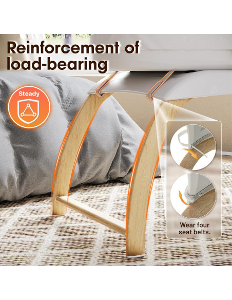 Cuna Lateral Portátil AMKE Ajustable para Bebés - Blanco