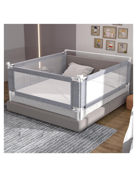 Barra de Cama Ajustable Yulongtengfei para Cama King Size - Gris