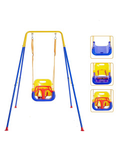 Set de columpio 3 en 1 Trulpro para niños 6 meses a 10 años