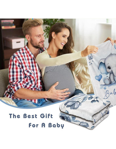 Manta Personalizada para Bebé Edit Gift Elefante 203x152 cm