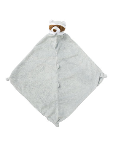 Manta de Mapache Gris Angel Dear 33x33 cm Suave y Lavable