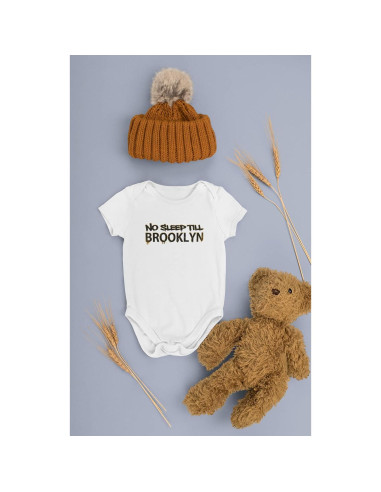 Mono de Bebé Niños Pop Threads No Sleep Till Brooklyn Negro 6 Meses