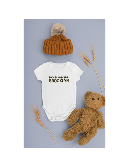 Mono de Bebé Niños Pop Threads No Sleep Till Brooklyn Negro 6 Meses