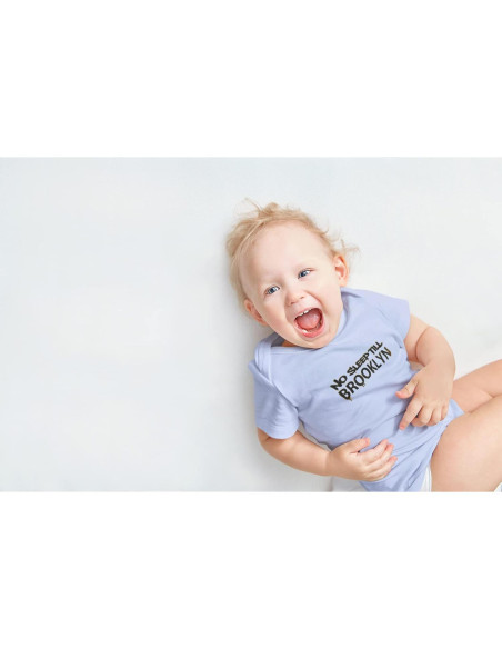 Mono de Bebé Niños Pop Threads No Sleep Till Brooklyn Negro 6 Meses