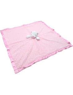 Manta de Seguridad Rosa para Bebés Everyday Kids 76x76 cm con Gato 2